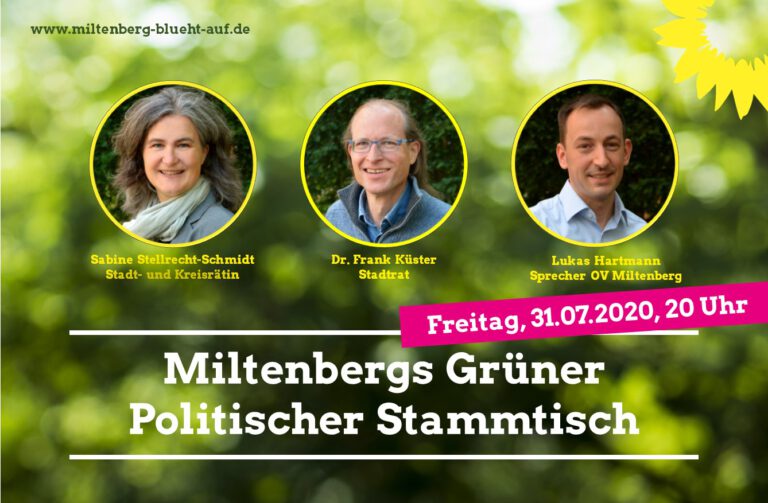 OV MIL: Erster echter Stammtisch der Miltenberger Grünen seit dem Corona Lockdown