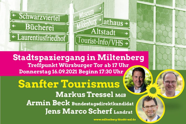 OV MIL: Sanfter Tourismus – mit Markus Tressel, MdB
