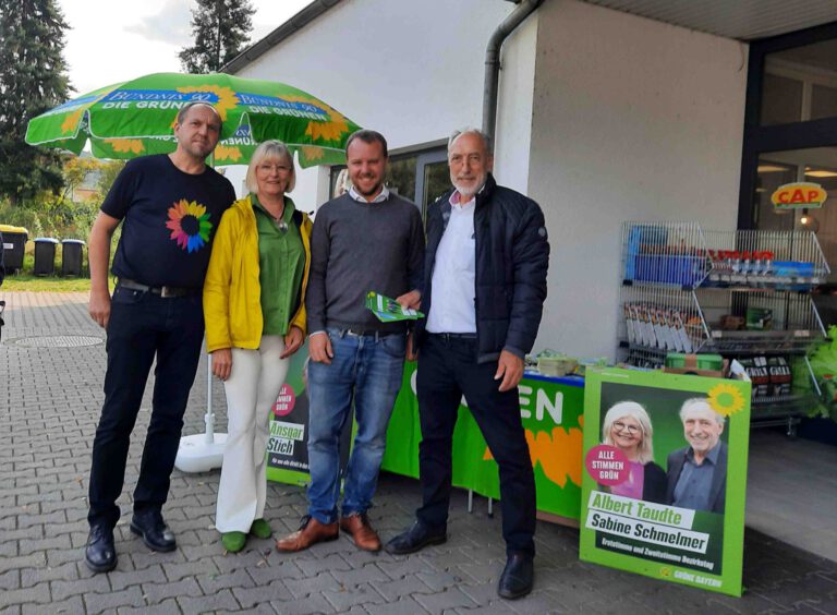 Wahlinfostand in Kleinwallstadt