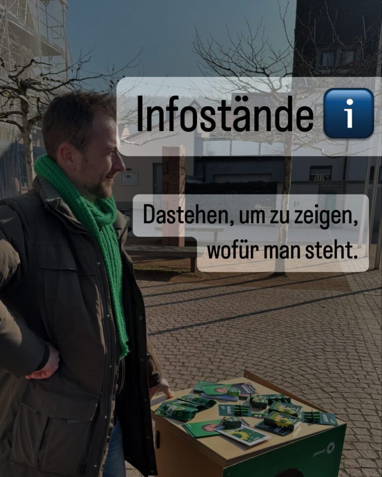 Infostände: einfach dastehen, um zu zeigen, wofür man steht